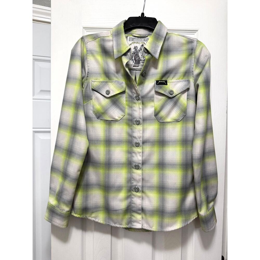Dixxon Flannel Co Metallica Women's Size S Plaid And Justice For All Shirt Rare